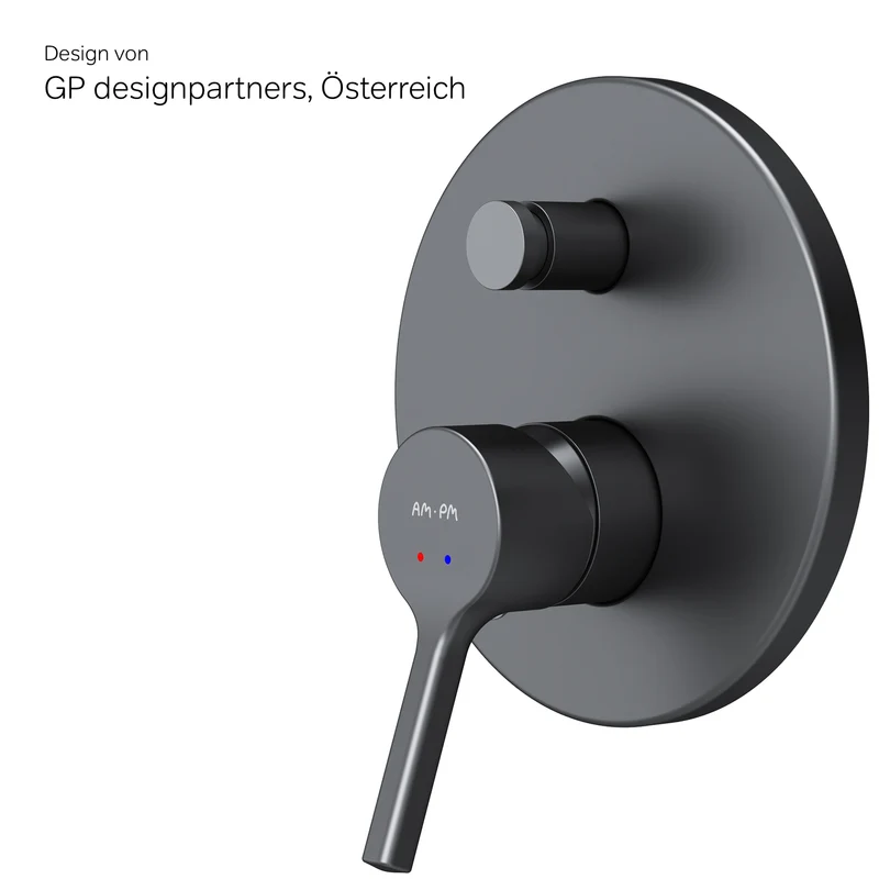 Unterputz-Wannenarmatur X-Joy S für Wandmontage, Schwarz – FXB45022