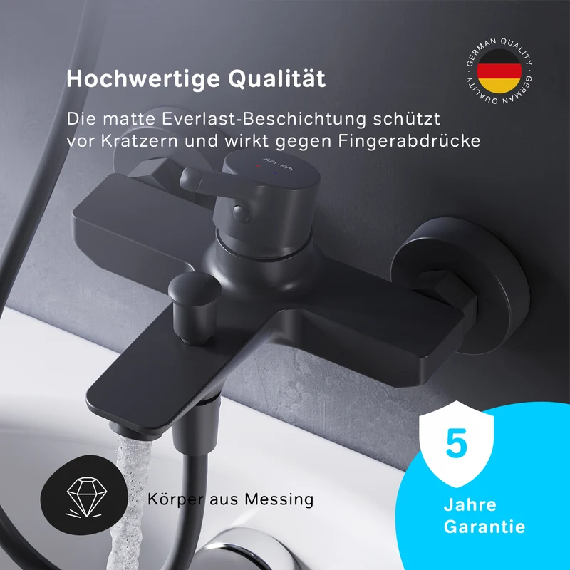 Wannenarmatur X-Joy S, Schwarz – FXB10022