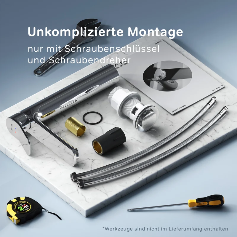 Hohe Waschtischarmatur X-Joy mit Klick-Ablaufgarnitur – FXA92200