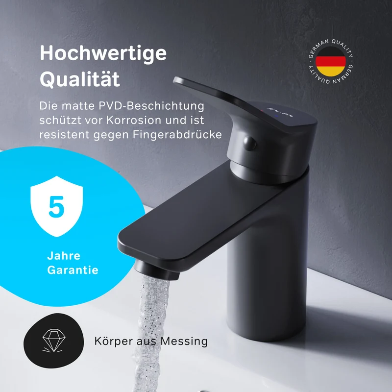 Waschtischarmatur X-Joy, Schwarz – FXA02122