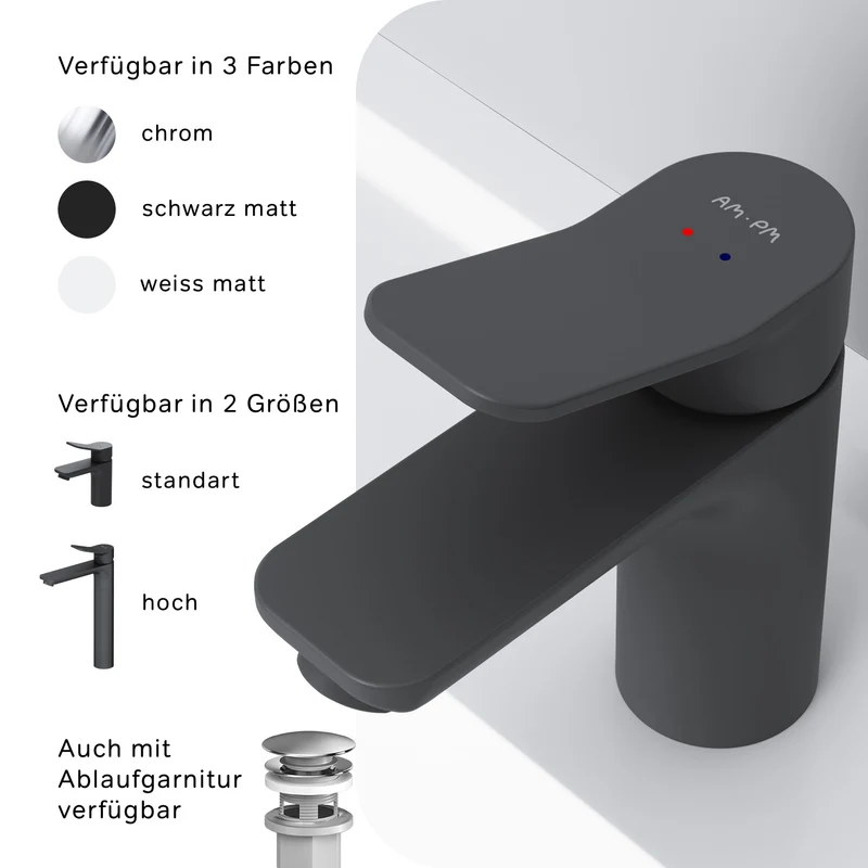 Waschtischarmatur X-Joy, Schwarz – FXA02122