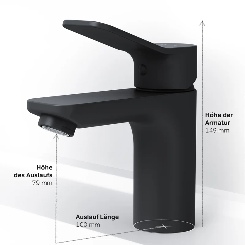 Waschtischarmatur X-Joy, Schwarz – FXA02122