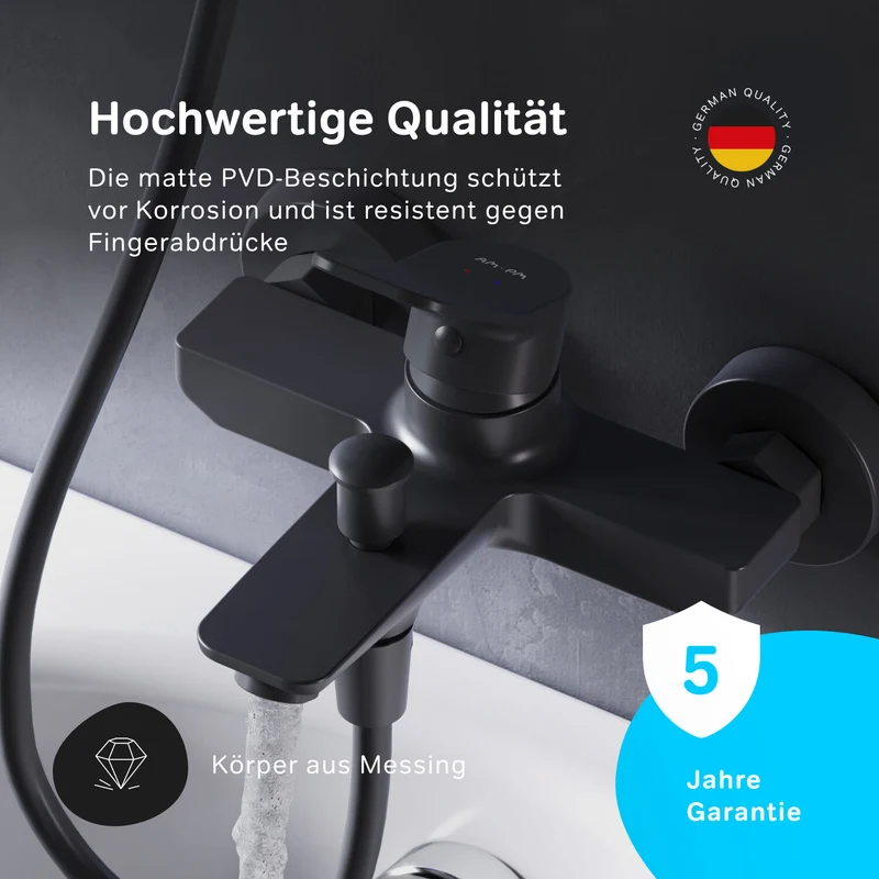 Wannenarmatur X-Joy, Schwarz – FXA10022