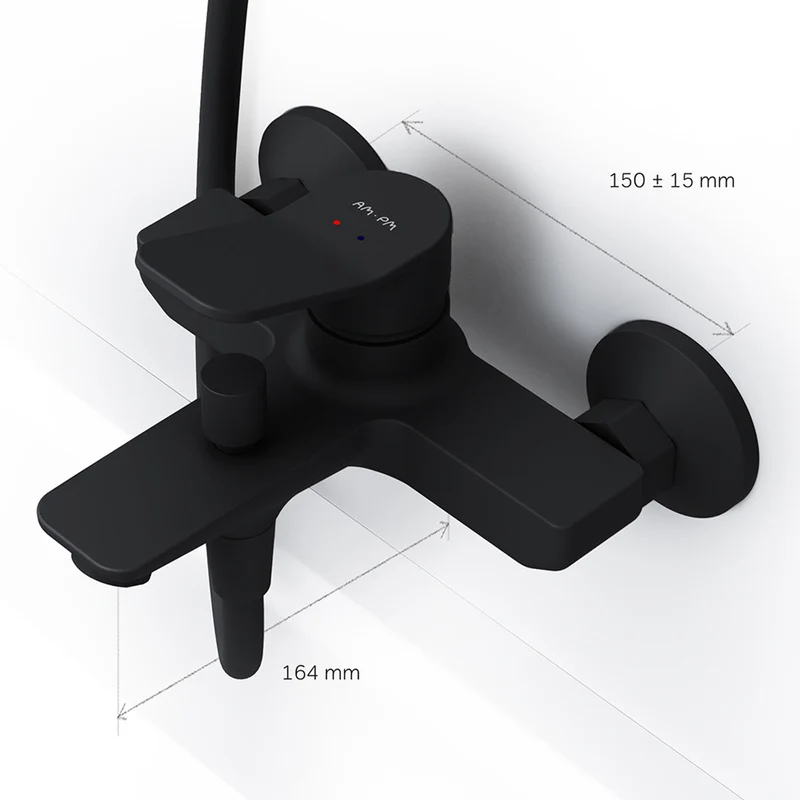 Wannenarmatur X-Joy, Schwarz – FXA10022