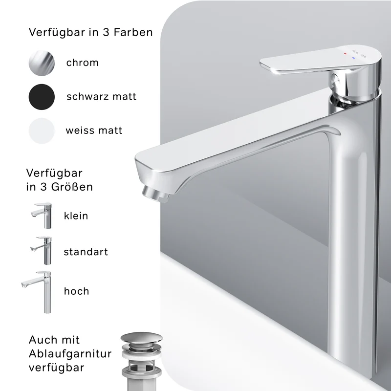 Hohe Waschtischarmatur Hit – FTA92000