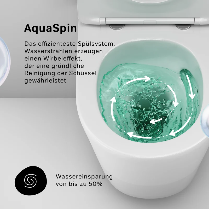 WC-Komplettset Spike mit Vorwandelement und Betätigungsplatte in Chrom – IIS90151.PA1900