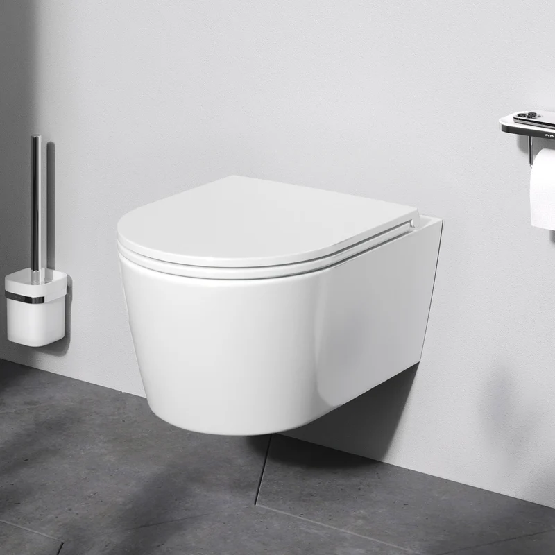 WC-Komplettset Func mit Vorwandelement und Betätigungsplatte in Chrom – IIS90151.FA1700