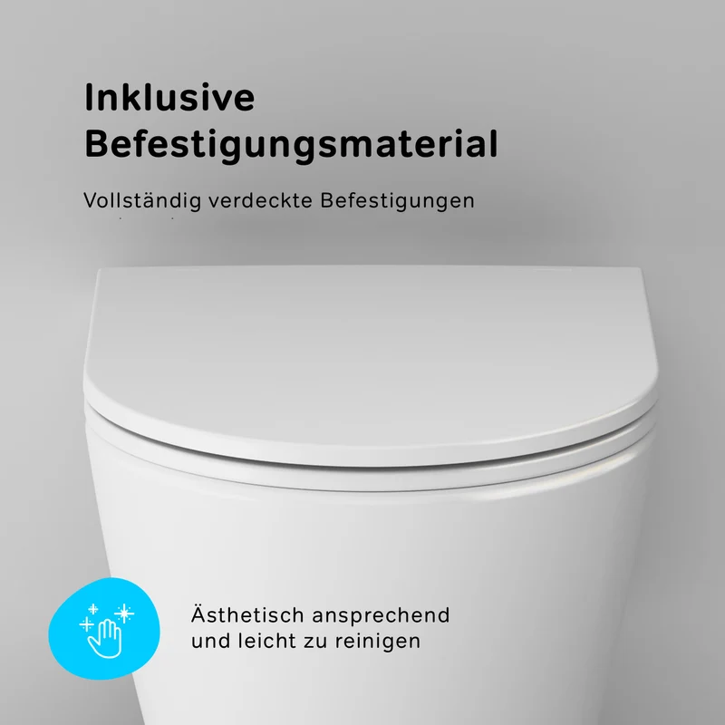 WC-Komplettset Func mit Vorwandelement und Betätigungsplatte in Chrom – IIS90151.FA1700