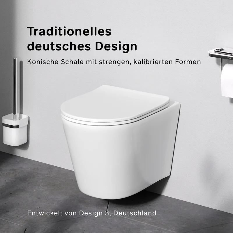 Wand-WC Spike AquaSpin spülrandlos mit WC-Sitz – CPA1900SC