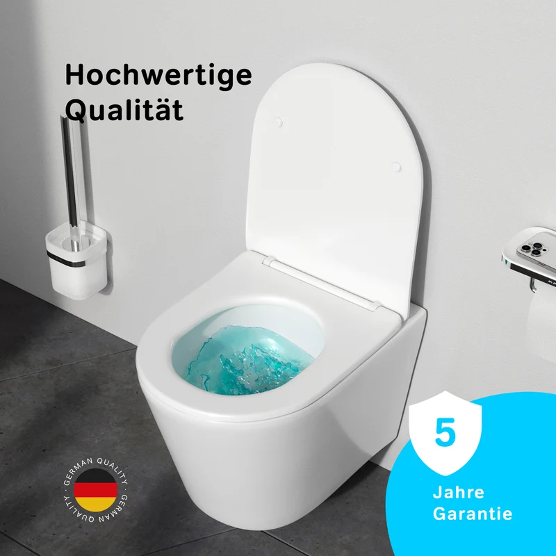 Wand-WC Spike AquaSpin spülrandlos mit WC-Sitz – CPA1900SC