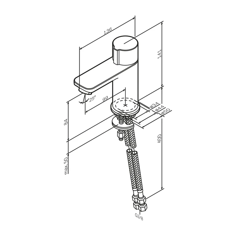 Waschtischarmatur X-Joy TouchReel – FXT02500