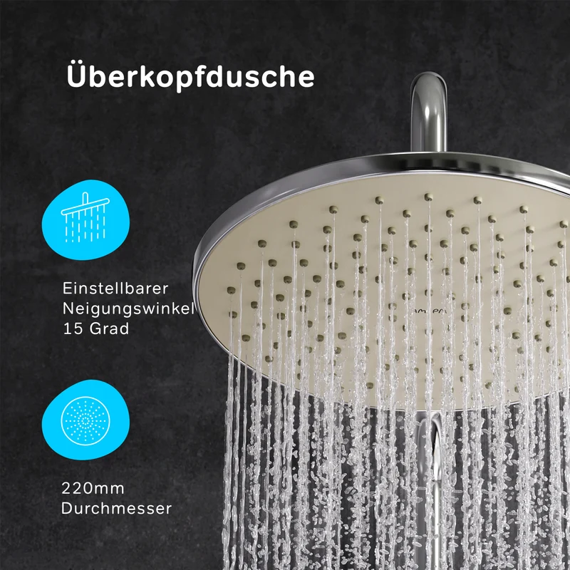 Duschsystem Gem mit Regendusche – F0790000