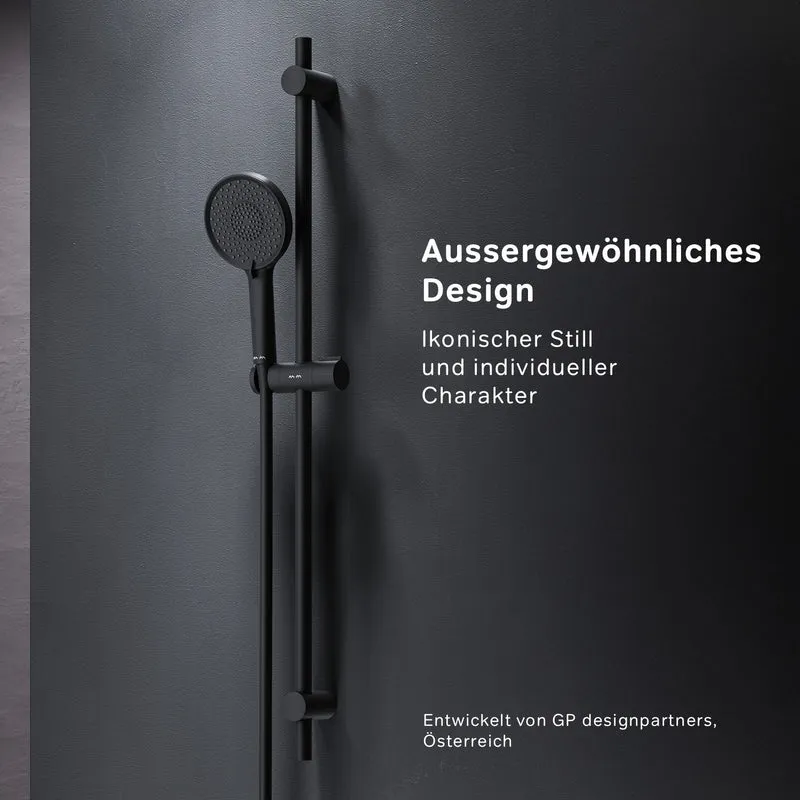 DuschSet X-Joy Brausegarnitur Stangenbrause-Set, Schwarz – F01XA022