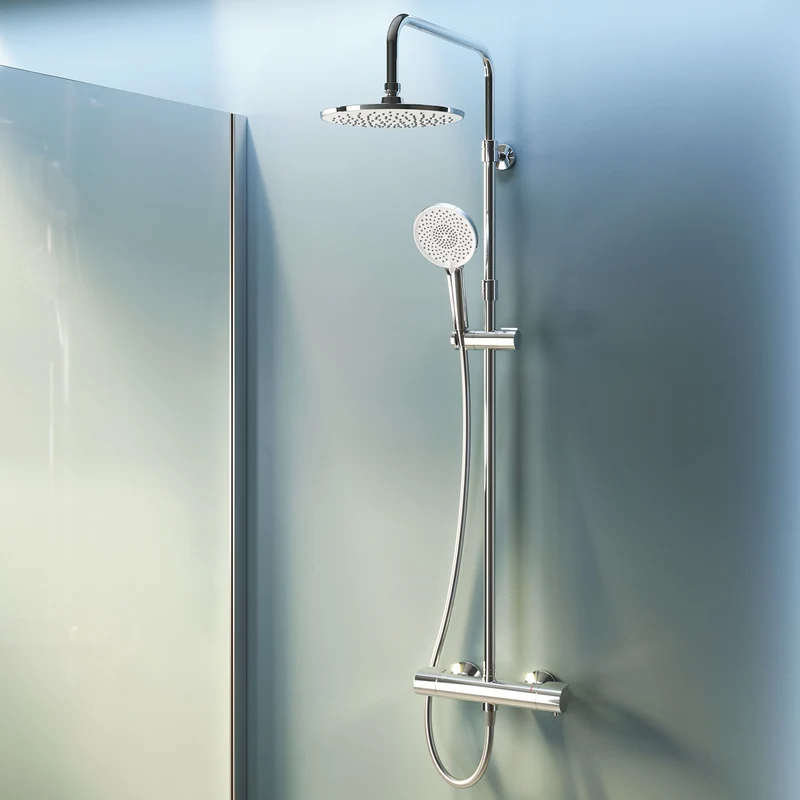 Duschsystem X-Joy mit Thermostat und Regendusche – F07XA400