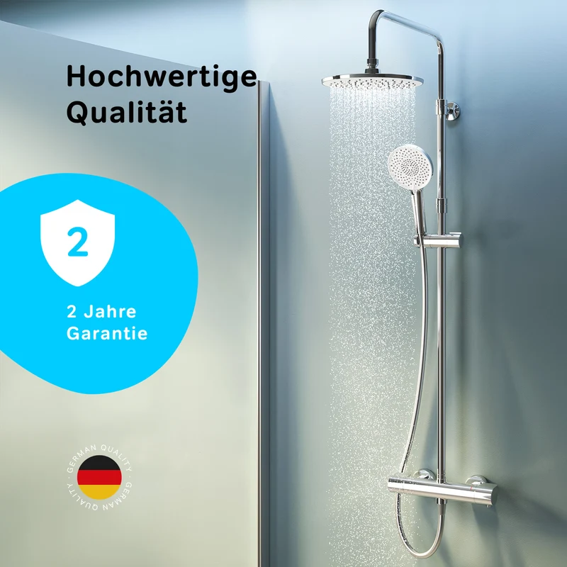 Duschsystem X-Joy mit Thermostat und Regendusche – F07XA400