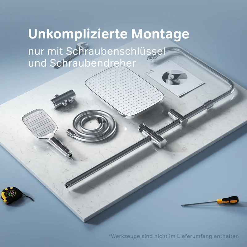 Duschsystem Func mit Regendusche – F07FA000