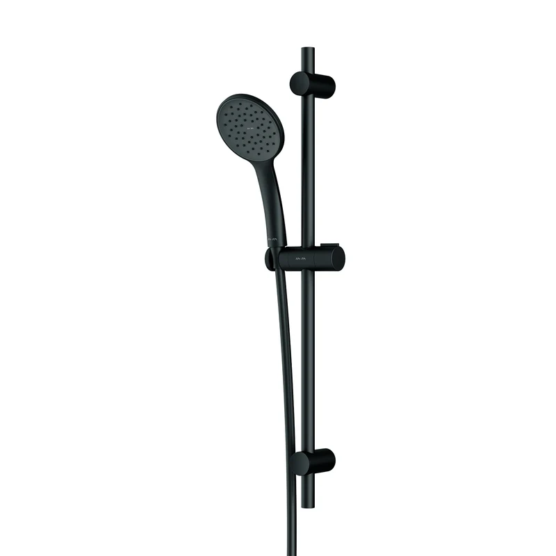 DuschSet Hit Brausegarnitur Stangenbrause-Set, Schwarz – F01TA022