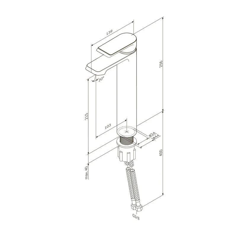 Hohe Waschtischarmatur Flash – FNA91000