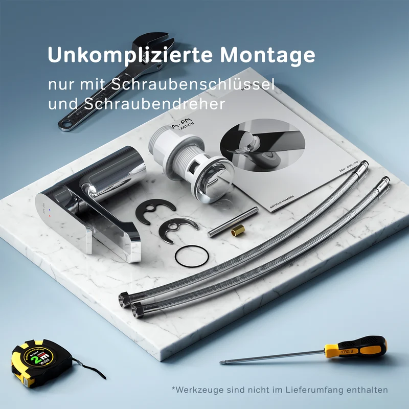 Waschtischarmatur Flash mit Klick-Ablaufgarnitur – FNA82100