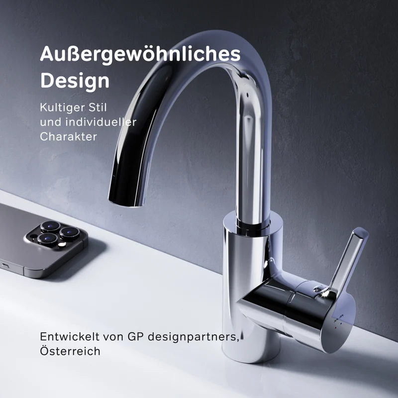 Waschtischarmatur X-Joy S mit drehbarem Auslauf – FXB02700
