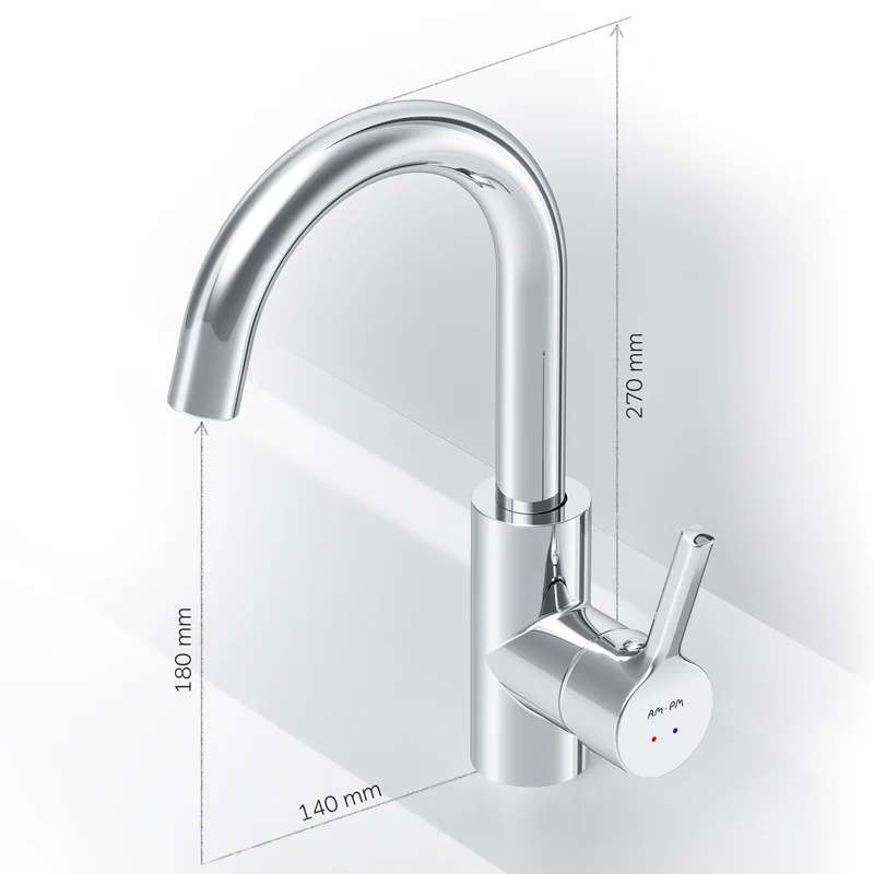 Waschtischarmatur X-Joy S mit drehbarem Auslauf – FXB02700