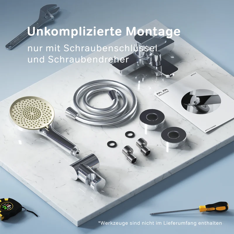 Wannenarmatur X-Joy mit Handbrause und Halter – FXA15000
