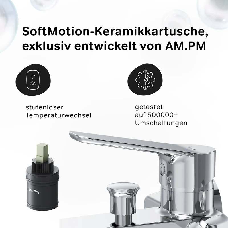 Wannenarmatur Hit mit Handbrause und Halter – FTA15000