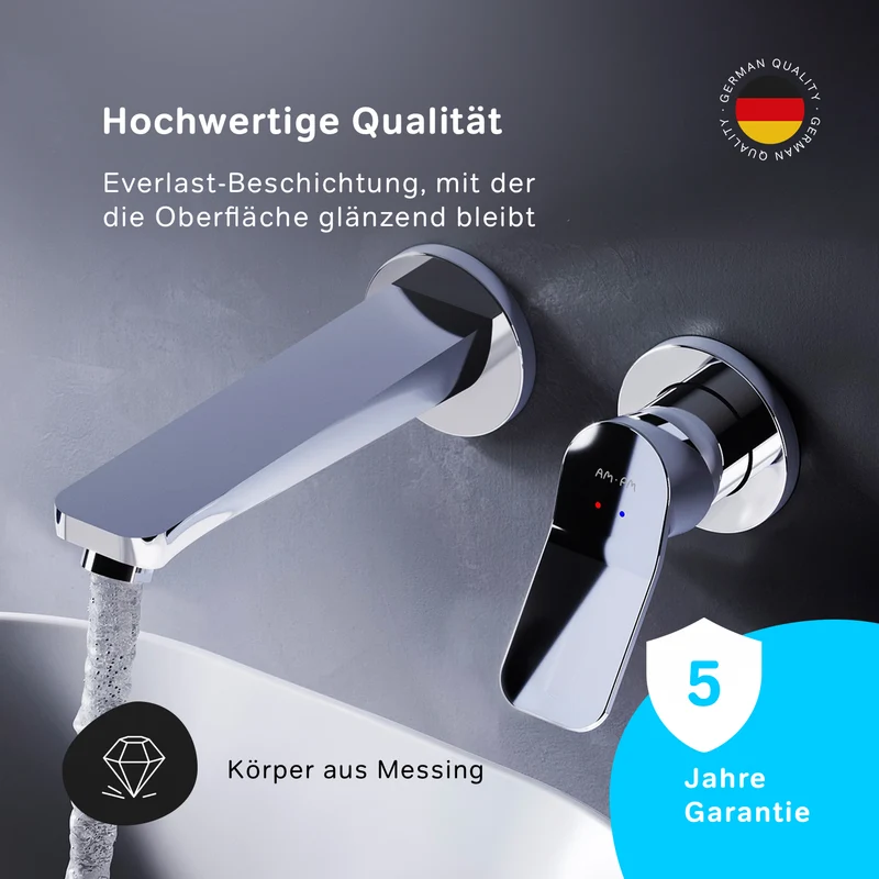 Unterputz-Waschtischarmatur X-Joy für Wandmontage – FXA72600