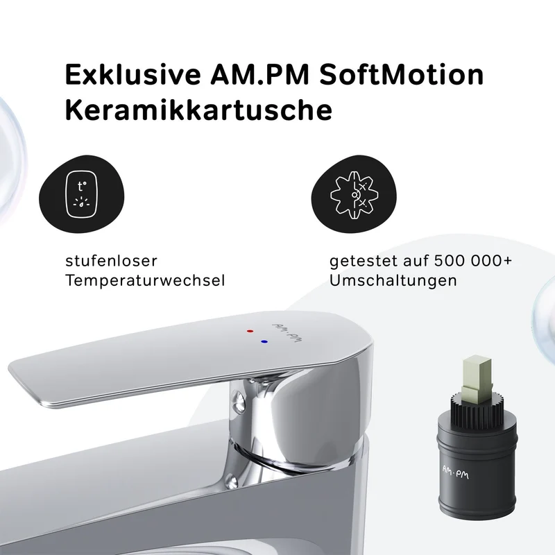 Hohe Waschtischarmatur Gem mit Klick-Ablaufgarnitur – FGA92200
