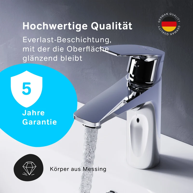 Waschtischarmatur Gem mit Klick-Ablaufgarnitur – FGA82100