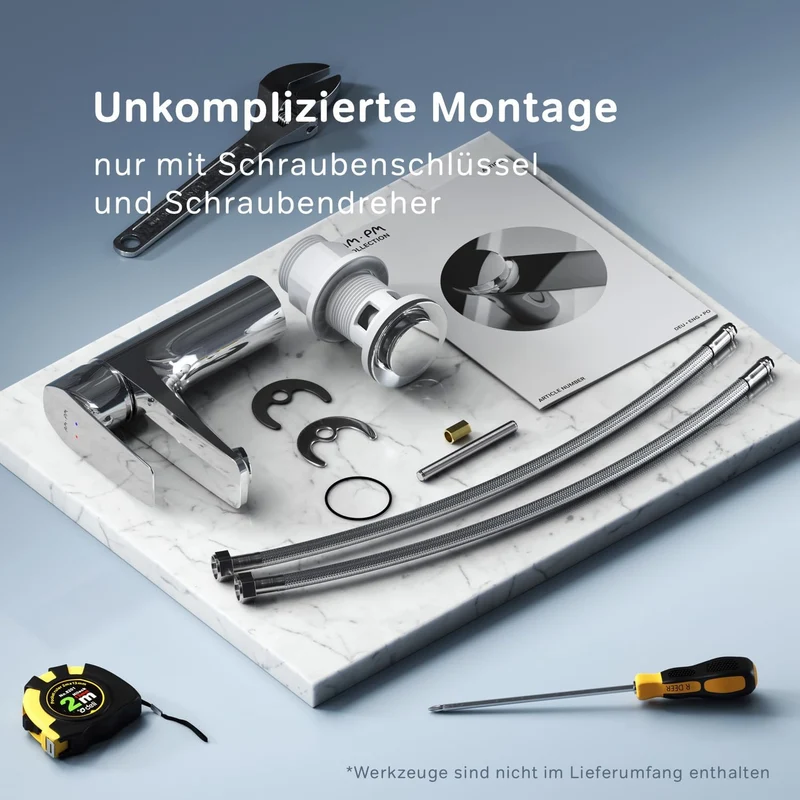 Waschtischarmatur Gem mit Klick-Ablaufgarnitur – FGA82100