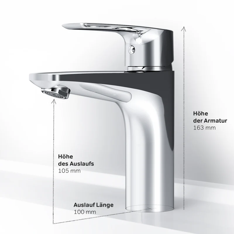 Waschtischarmatur Gem mit Klick-Ablaufgarnitur – FGA82100