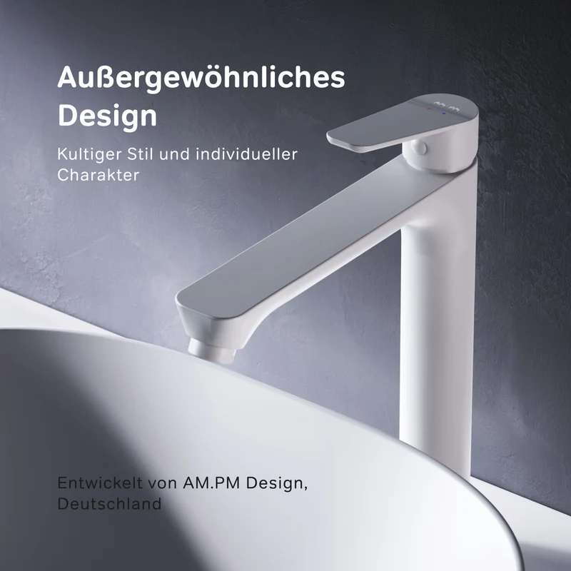Hohe Waschtischarmatur Hit, Weiß – FTA92033