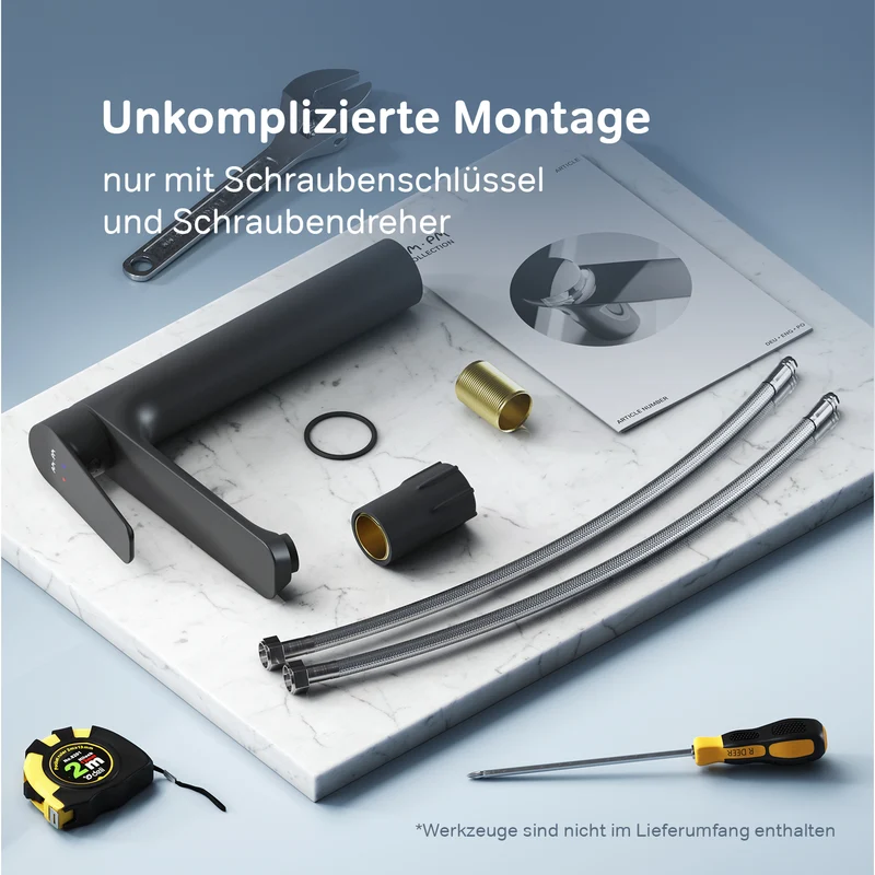 Hohe Waschtischarmatur Hit, Schwarz – FTA92022