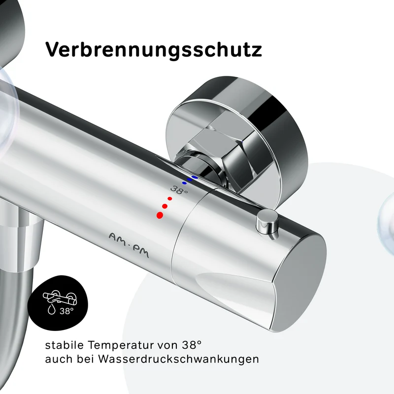 Armaturen-Set Hit mit Duschthermostat und Duschset – F408TA46