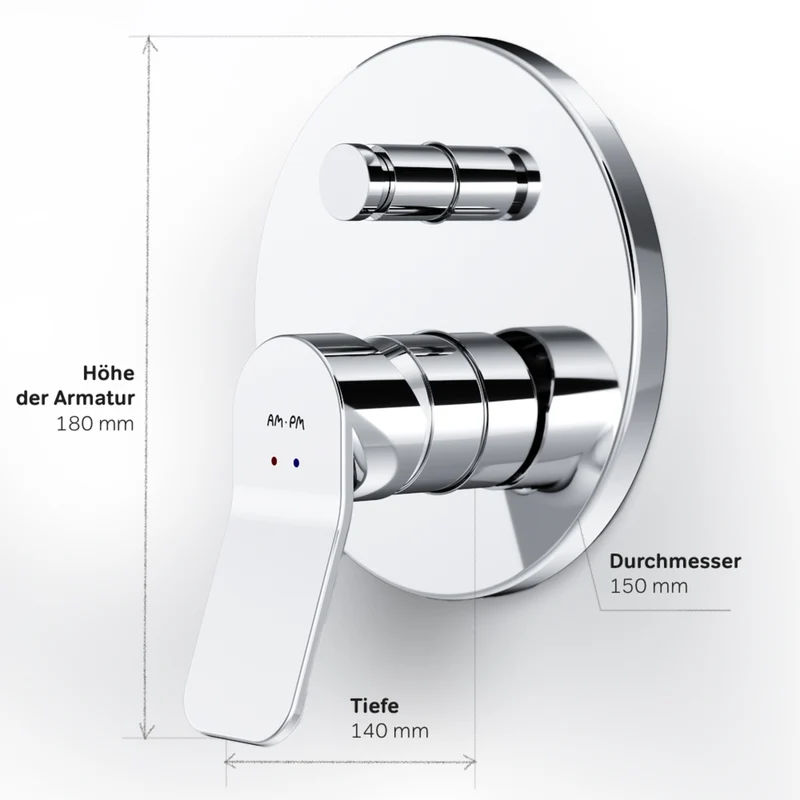 Unterputz-Wannenarmatur X-Joy für Wandmontage – FXA45000