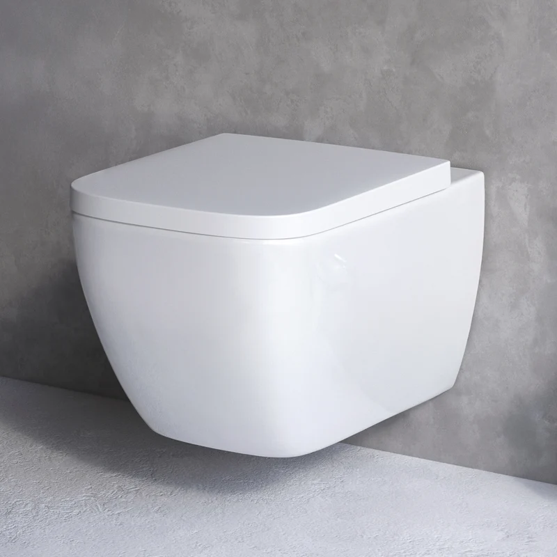 Wand-WC Gem FlashClean spülrandlos mit WC-Sitz – CGA1700SC
