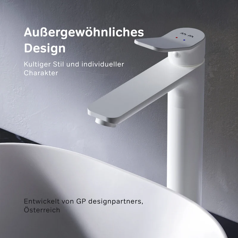Hohe Waschtischarmatur X-Joy, Weiß – FXA92033