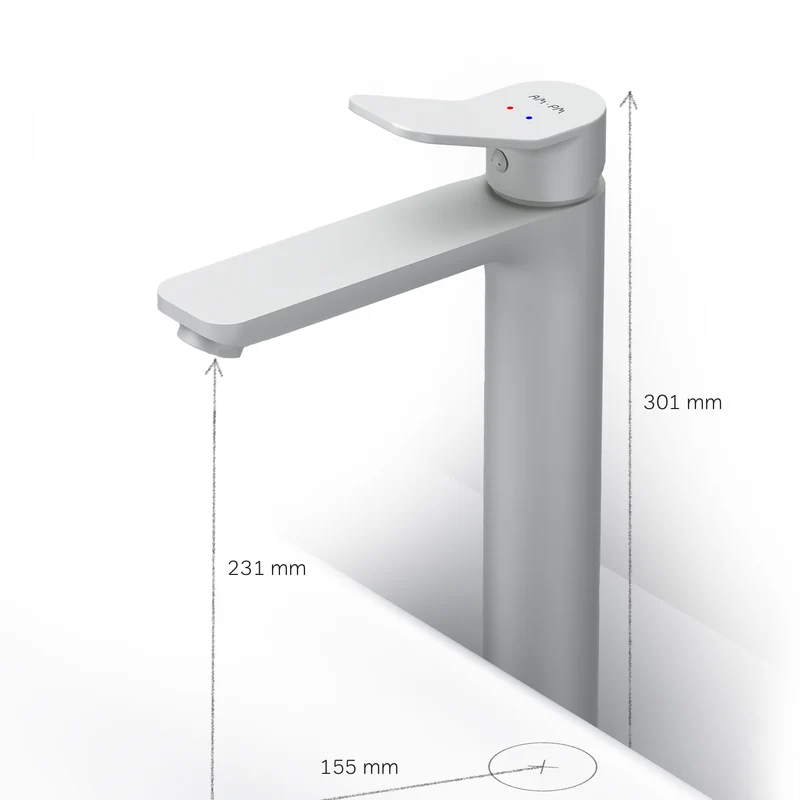 Hohe Waschtischarmatur X-Joy, Weiß – FXA92033