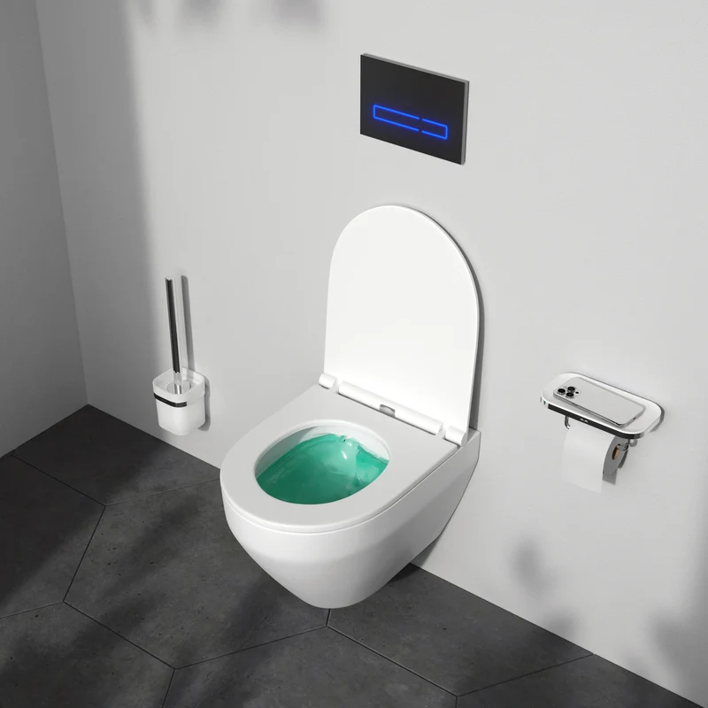 Wand-WC Spirit V2.0 FlashClean spülrandlos mit WC-Sitz – CSB1700SC