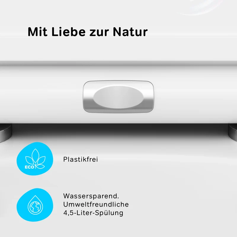 Wand-WC Spirit V2.0 FlashClean spülrandlos mit WC-Sitz – CSB1700SC