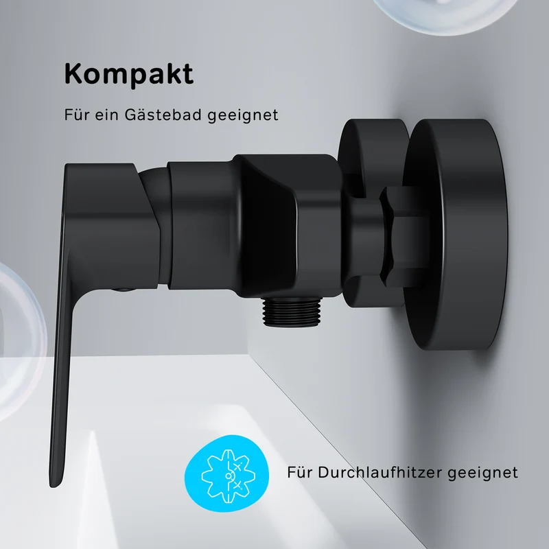 Duscharmatur Gem, Schwarz – FGA20022