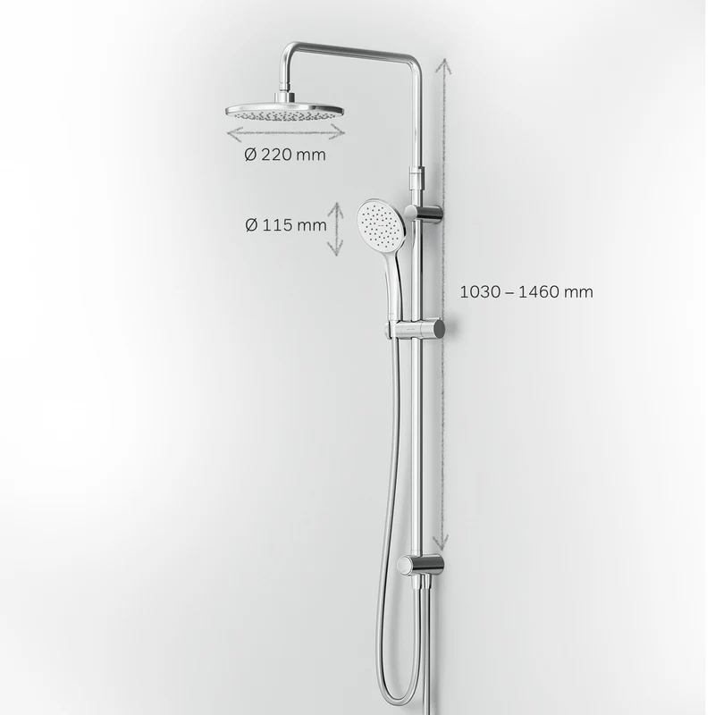 Duschsystem Hit mit Regendusche – F07TA000