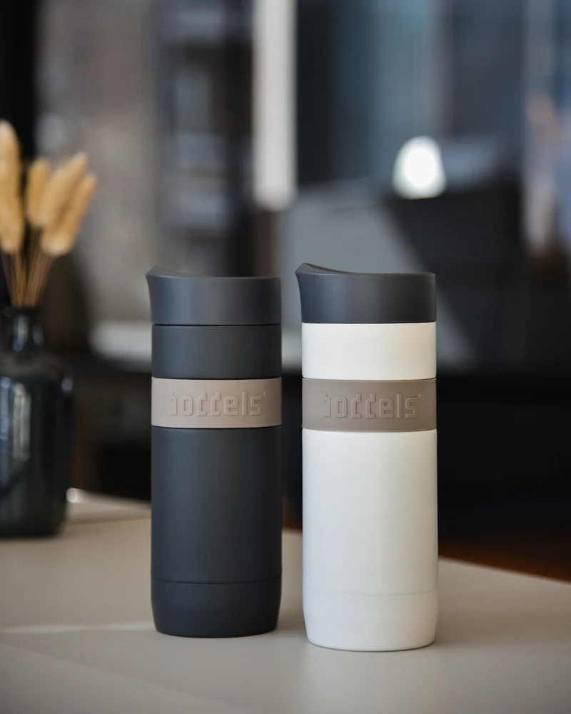 boddels KOFFJE 370 ml taupe/weiß
