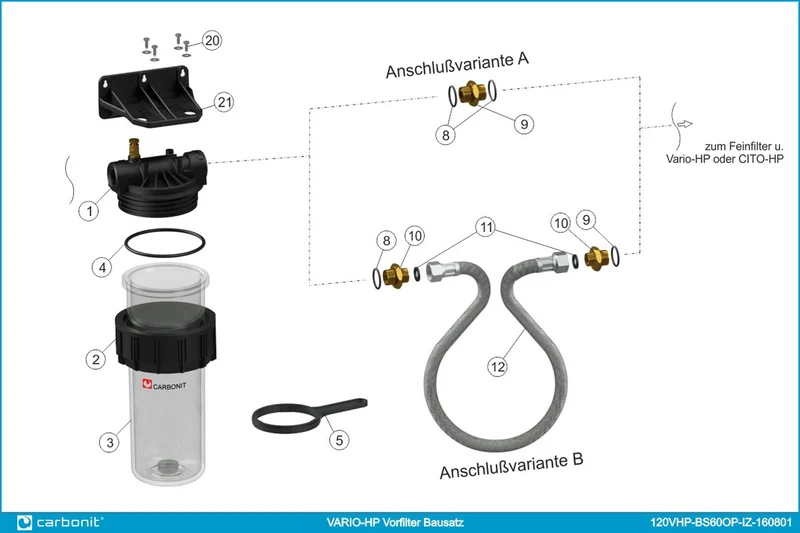 VARIO-HP Vorfilter BS