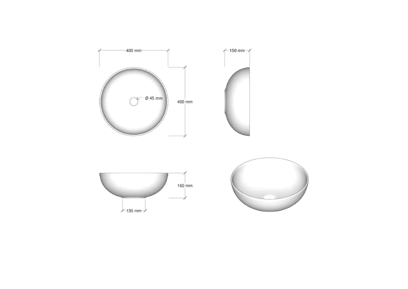 Lavabo da appoggio KLEE