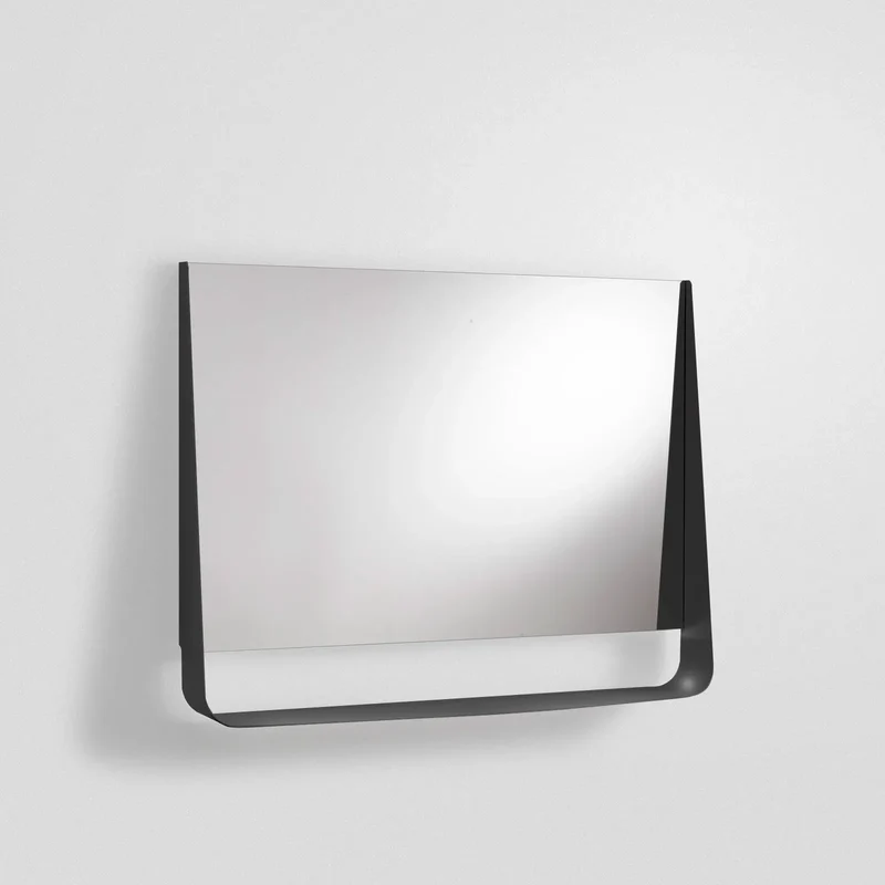 Specchio con mensola e led WING120