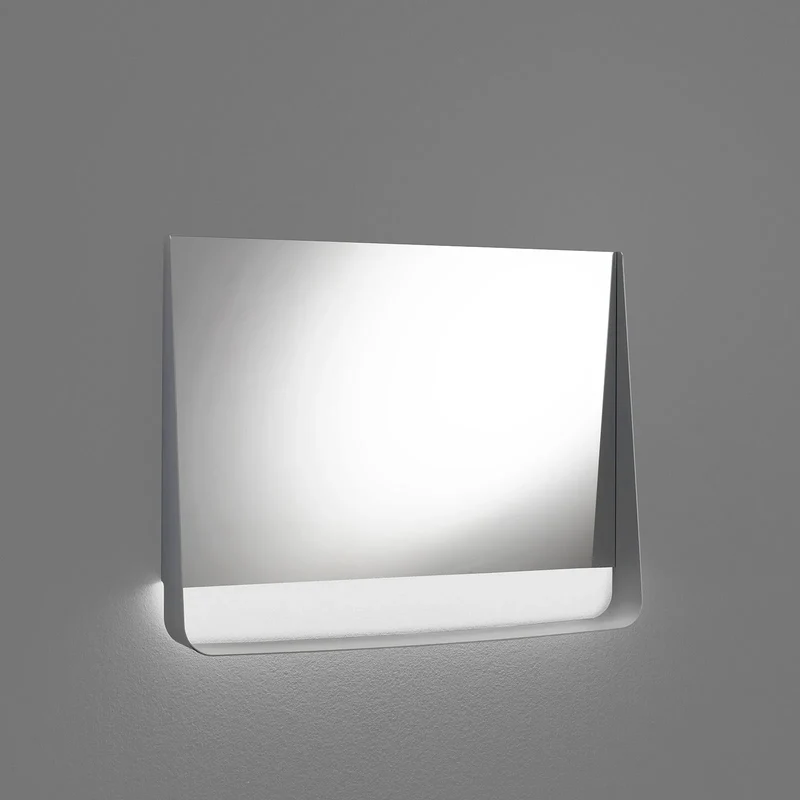 Specchio con mensola e led WING120
