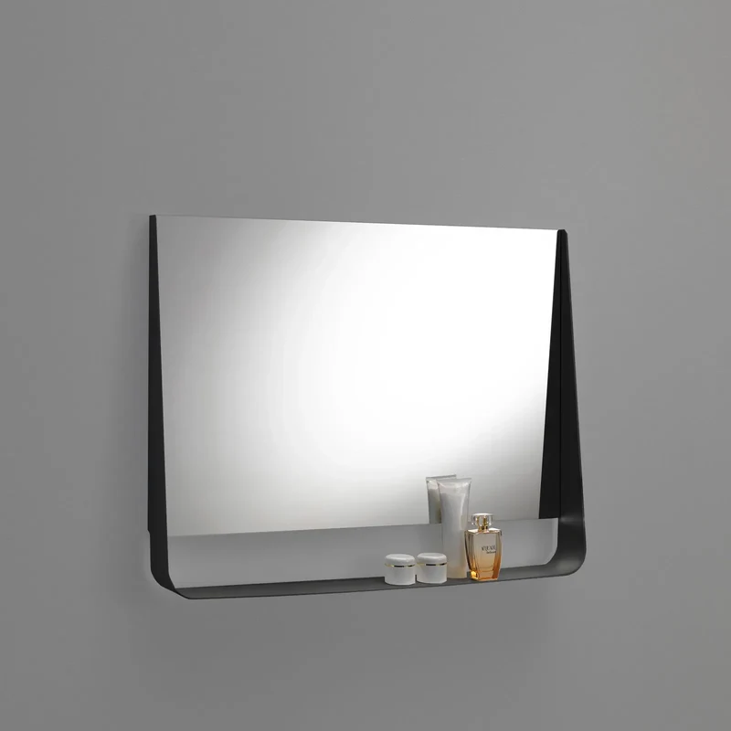 Specchio con mensola e led WING90