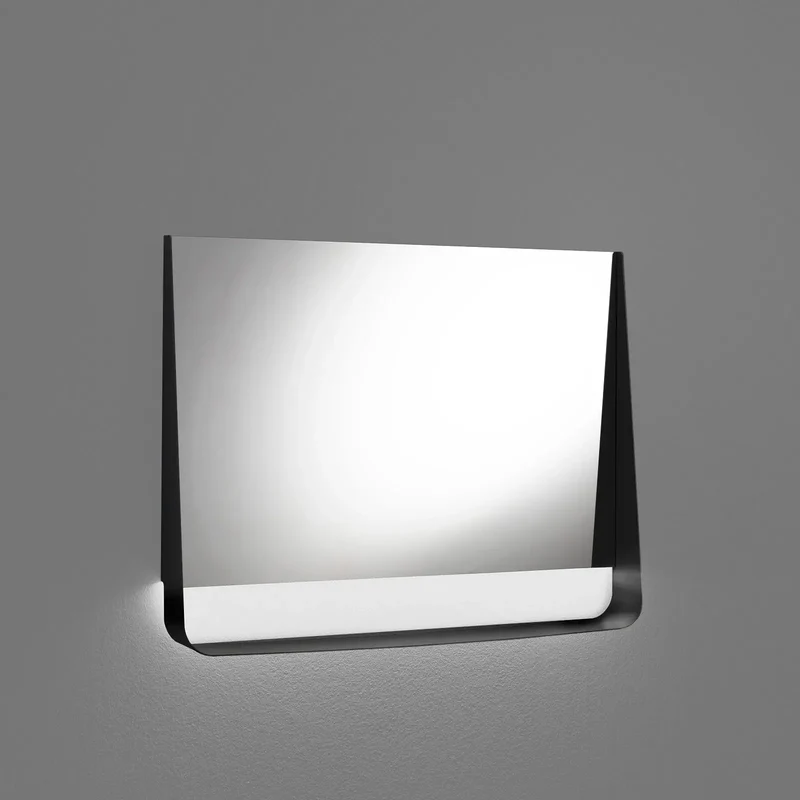 Specchio con mensola e led WING90
